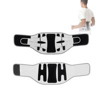 GJGHKLHL Soporte Lumbar cintura ajustable turmalina autocalentamiento terapia magnética espalda cinturón de soporte banda masaje hombres mujeres(Black Gray,XL)