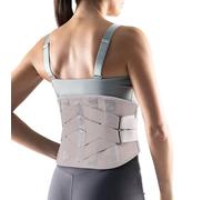 GJGHKLHL Soporte lumbar Cintura ajustable Turmalina Autocalentamiento Terapia magnética Espalda Cinturón de soporte Lumbar Banda masaje Cuidado la salud hombres mujeres(Grey,M)
