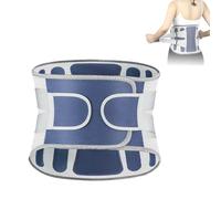 GJGHKLHL Soporte Lumbar cintura ajustable turmalina autocalentamiento terapia magnética espalda cinturón de soporte banda masaje hombres mujeres(Blue Gray,XXLarge)