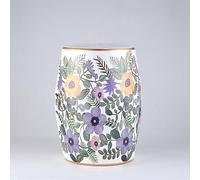 GJGHKLHL Taburete de Tambor cerámica, Muelle Decorativo, Taburete for Cambiar Zapatos, tocador Retro(C)