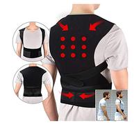 GJGHKLHL Turmalina autocalentamiento terapia magnética cintura espalda hombro corrección de postura columna vertebral soporte Lumbar cinturón alivio del dolor