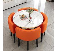 GJGHKLHL Y Sillas Sala De Recepción Pequeña Juego Mesa Club con Comedor Cocina Simple 1 4 Negociación for Reuniones 80 Cm(F)