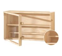 GJHGNFRDK Caja de exhibición de Colecciones, Gabinete de curiosidades acrílico con Puertas Vidrio for Varios tamaños Madera(15.7X4.7X10.7IN)