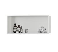 GJHGNFRDK Pared de nicho de ducha inoxidable rebajada, Nicho de pared empotrado acero inoxidable 304, varios tamaños blancos(70cm/27.6in)