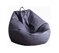 GJHGNFRDK Silla Beanbag, Puf de Cuero Multicolor, Varios tamaños(Grey,Medium)