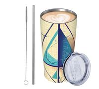 GJHKSSVB Math Geometry Geek Calculus - Vaso de viaje de acero inoxidable aislado de 20 onzas, a prueba de fugas, taza de café de viaje con tapa y pajita, botella de agua, vasos para bebidas, regalos