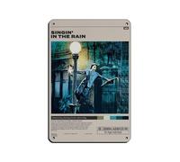 GJHTQLP Cartel de metal clásico de la película Singin' in The Rain para decoración de pared, bar, bar, bar, decoración de pared de 20 x 30 cm