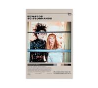 GJHTQLP Edward Scissorhands - Póster de 2 películas en lienzo para decoración de dormitorio, 30 x 45 cm