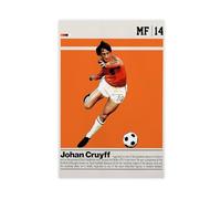 GJHTQLP Johan Cruyff - Póster en lienzo para decoración de dormitorio, 30 x 45 cm
