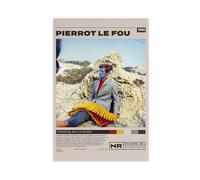 GJHTQLP Póster de la película Pierrot Le Fou en lienzo, decoración de pared, pinturas para sala de estar, dormitorio, decoración de 40 x 60 cm
