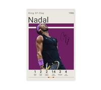 GJHTQLP Póster de lienzo Rafael Nadal para decoración de dormitorio, 30 x 45 cm