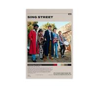 GJHTQLP Póster de película Sing Street, póster de lienzo, decoración de dormitorio, 30 x 45 cm