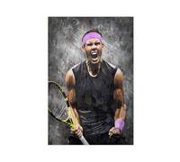 GJHTQLP Rafael Nadal 01 - Póster en lienzo para decoración de dormitorio, 30 x 45 cm
