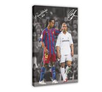 GJHTQLP Ronaldinho - Póster de Roberto Carlos en lienzo para decoración de dormitorio, 40 x 60 cm
