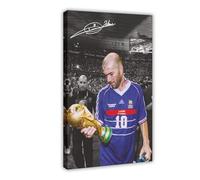 GJHTQLP Zinedine Zidane - Lienzo decorativo para pared, pinturas para decoración de sala de estar, dormitorio, 30 x 45 cm