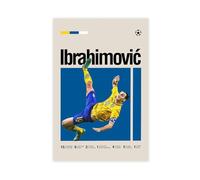 GJHTQLP Zlatan Ibrahimovic - Póster en lienzo para decoración de dormitorio, 30 x 45 cm