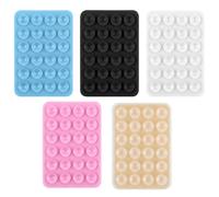 Gjinxi 5 Piezas Soporte para Móvil de Silicona Soporte para Móvil con Ventosa de Silicona Soporte para Ventosa para Móvil Ventosas Extra Fuertes Soporte para Ventosa Autoadhesivo Soporte Manos Libres