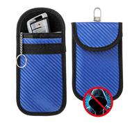 Gjinxi Faraday - Juego de 2 fundas para llaves de coche, protector de caja bloqueadora de señal para coche, protección de seguridad para coche, bloqueo de señal RFID, bolsa antirrobo, bloqueador de