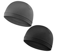 Gjinxi Gorro transpirable para correr, 2 unidades, diseño de revolución francesa, forro de casco, gorras de calavera de verano, gorro suave que absorbe el sudor, gorra elástica ideal para llevar