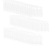 Gjinxi Set de pegatinas para puntas francesas - 48 hojas adhesivas en forma de V y luna, para manicura francesa perfecta, Nail Art, hazlo tú mismo, guía para uñas, herramientas auxiliares, decoración