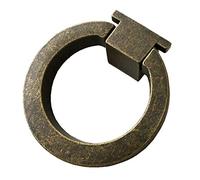 GJLRZGMY Pomo de cajón de una sola gota para cajón, colgante de cajón, manijas de tocador de bronce cepillado con aceite, níquel negro antiguo cromado (n.º 225) (bronce antiguo)