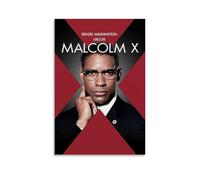 GJLXVN Malcolm X Film - Pinturas de pared impermeables y resistentes a las manchas, pinturas decorativas de alta definición, para estudio y cafetería, resistentes a la decoloración, estilo sin marco