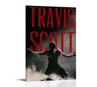 GJLXVN Travis Scott - Pinturas de pared impermeables y resistentes a las manchas, pinturas decorativas de alta definición, para estudios y cafeterías, resistentes a la decoloración, estilo marco, 30 x