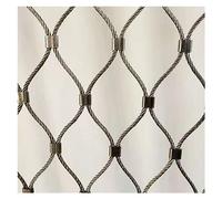GJMSSMY Alambre de púas de Acero Inoxidable 304, Malla de Cuerda, Valla Decorativa Recortable, Malla de Seguridad antirrobo y anticaída para Campos de fútbol y Jardines, espaciado Entre Agujeros de