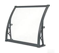 GJMSSMY Aluminum Front Canopy Awning, Techo Exterior Rain Shield, High-Strength Transparent Polycarbonate Wind Protector for Entryway, Durable Weather-Resistant Cover
