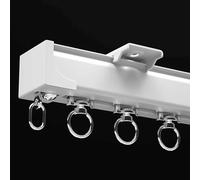 GJMSSMY Barras para Cortinas de Techo, rieles para Cortinas de Ducha de Alta Resistencia, Kit Divisor de ambientes, riel de Techo Independiente para Sala de Estar y Dormitorio, 4,6 m de Longitud y v