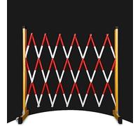 GJMSSMY Barreras de tráfico Extensibles - Barricada metálica móvil con Ruedas, Valla de Seguridad retráctil para la Seguridad de entradas de vehículos, Puerta de Barrera Industrial flexibl