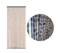 GJMSSMY Cortina de Cuentas de Madera de bambú Natural Hecha a Mano, 120x220 cm, Separador de ambientes Decorativo, Color café, Cortina de Hilos, Ancho Personalizado de 70 cm, decoración ún