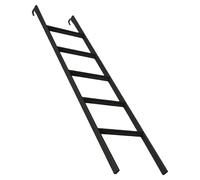 GJMSSMY Escalera Negra para literas con Ganchos - Peldaños elevados de 63" para facilitar el Acceso a Camas elevadas en dormitorios, caravanas y Apartamentos - Escaleras Resistentes para un Uso segu