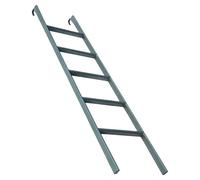 GJMSSMY Escalera para literas con Ganchos - Escalones elevados de 63" para campistas, dormitorios, Casas y Apartamentos - Escalera Plateada para facilitar el Acceso a Camas elevadas