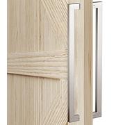 GJMSSMY Juego de Tiradores para Puertas correderas de Granero - Barra de Acero Inoxidable para Madera, Vidrio, Puertas de Entrada y armarios.