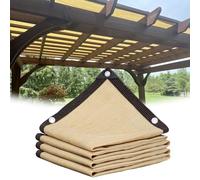 GJMSSMY Lona de Malla Parasol con Ojales de 1x2m a 8x10m Balcones, terrazas, Jardines y cercas. Protección UV y Tejido Transpirable (Tamaño: 3x8m).