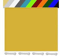 GJMSSMY Malla de Sombra Impermeable para jardín de 2x6,5 m, toldo Rectangular, poliéster Resistente, tamaño Ajustable para Patio, balcón, Camping, pérgola - Color Crema