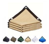 GJMSSMY Malla de Sombra Resistente al desgarro con 90% de Cobertura para Patio, 3 m x 3 m, Ideal para terraza, pérgola, jardín, caseta de Perro, toldo de Caravana. Color Beige.