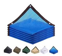 GJMSSMY Malla de Sombra Resistente al desgarro con 90% de Cobertura para Patio, 5 m x 9 m, Ideal para terraza, pérgola, jardín, caseta de Perro, toldo de Caravana, Color Azul. Protección U