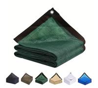 GJMSSMY Malla de Sombra Resistente al desgarro con un 90% de Cobertura para Patio y jardín, 2 m x 4 m, Ideal para terraza, pérgola, caseta de Perro o toldo de Caravana (Verde Oscuro).