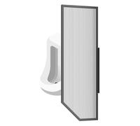 GJMSSMY Mampara de baño Negra de Pared, Divisor de urinario para baños públicos, Protector de privacidad para hoteles, translúcida, Extensor de privacidad (40 x 80 cm/15,7 x 31,5 Pulgadas)