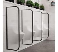 GJMSSMY Mampara divisoria de baño de Vidrio translúcido para urinario de Pared, para Mayor privacidad en hoteles, restaurantes y baños públicos.