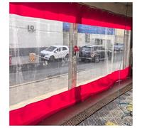 GJMSSMY Mampara divisoria de Vinilo Resistente para lavadero de Coches - Pantalla Industrial para Zona de Lavado con Ojales, Cortina Impermeable para Exteriores, Ideal para Patios, 5,5 x 1,8 m (18 x
