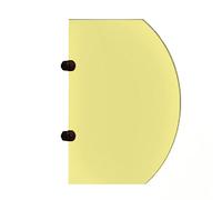 GJMSSMY Mampara divisoria para urinario Infantil con Dibujos Animados - Protección de la privacidad para escuelas y Jardines de Infancia - Diseño Amarillo Divertido para baños Infantiles