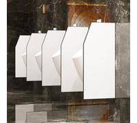 GJMSSMY Mampara divisoria para urinarios de Pared para Hombres, partición de privacidad para baños públicos, escuelas y centros comerciales, partición de urinarios Negra Duradera, 1 Pieza,