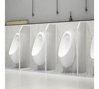 GJMSSMY Mampara para baño público: Divisor de privacidad para Hombres, mampara de Vidrio translúcido para protección de inodoros, Ideal para baños públicos, centros comerciales y escuelas.