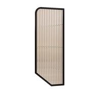 GJMSSMY Mampara para urinario de Vidrio Templado translúcido con Borde de Metal, protección de privacidad para inodoros, Deflector Separador para urinarios para escuelas/Lugares públicos (