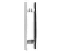 GJMSSMY Manilla de Puerta de Cristal de aleación de Aluminio, manillas para Puertas correderas, para Puertas de Madera/Puertas de Granero, 3 tamaños (Tamaño: 39,6 * 28 cm) (59,5 * 39,8 cm)
