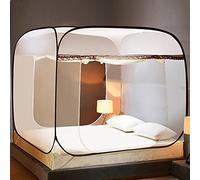 GJMSSMY Mosquiteras, mosquitera Plegable para Cama, Tienda de campaña portátil, yurta mongola, mosquitera Tipo Domo, Puertas Dobles Plegables para Viajes al Aire Libre, bebés, niños y adul