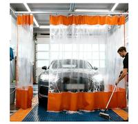 GJMSSMY Panel Divisor de Vinilo Resistente e Impermeable con Ojales metálicos para áreas de Trabajo, lavaderos de Autos y Obras: partición de Lona para máxima privacidad y protección.